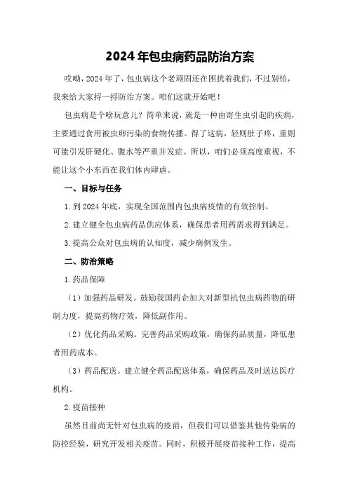 2024年包虫病药品防治方案
