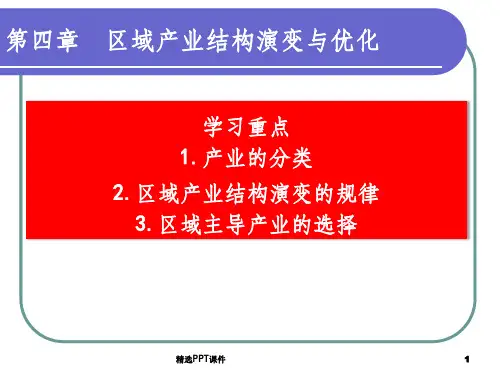 区域产业结构演变与优化ppt课件