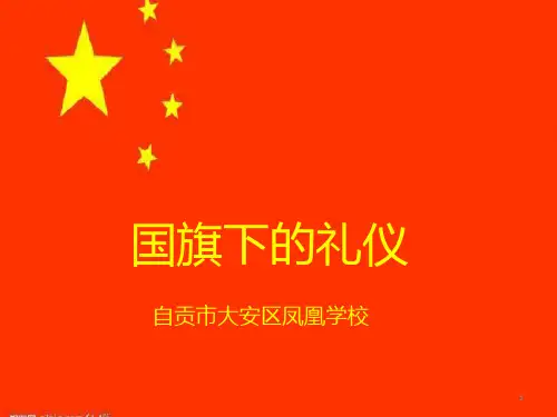 升旗仪式礼仪要求PPT幻灯片