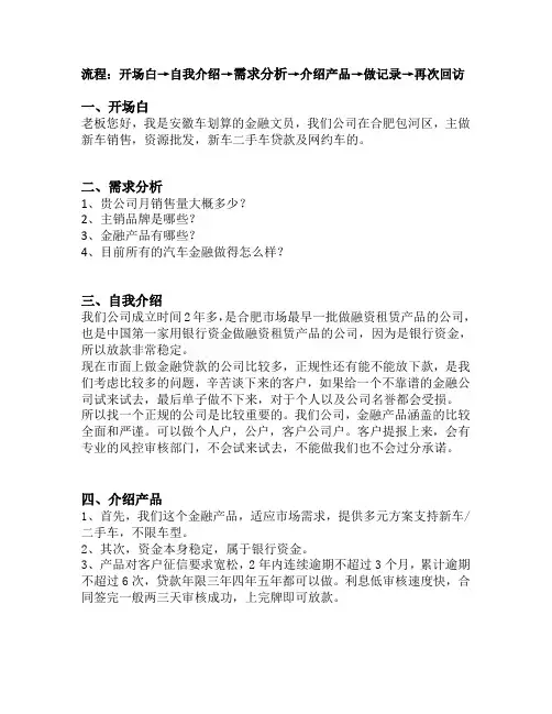 金融推销话术(1)