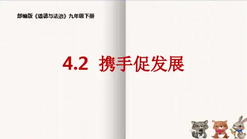 部编版九年级下册道德与法治4.2《携手促发展》课件