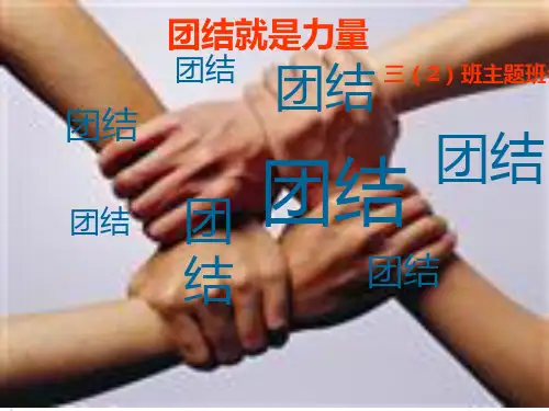 【小学】团结主题班会PPT课件