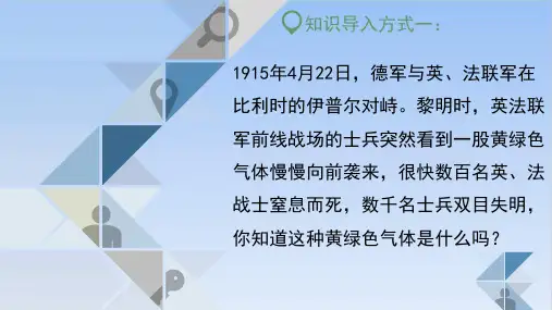 高中化学人教版《氯及其化合物》公开课课件1