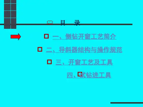 侧钻工艺工具PPT课件