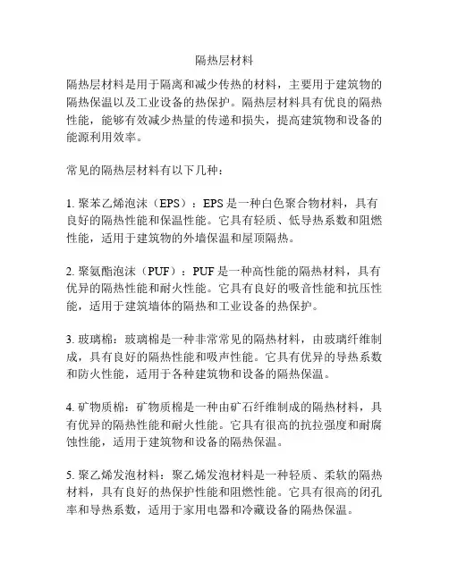 隔热层材料