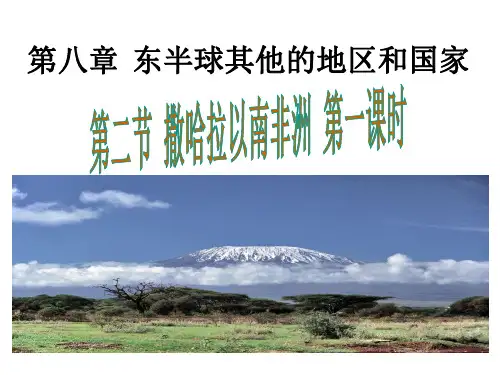 人教版地理七年级下册撒哈拉以南的非洲课件2