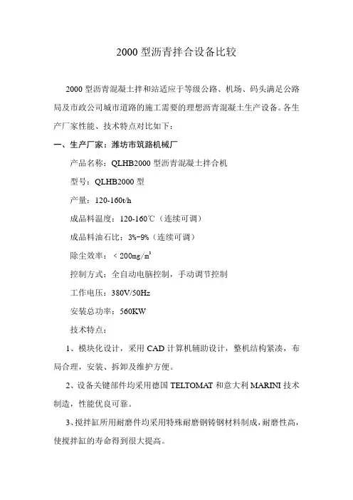 沥青拌合设备