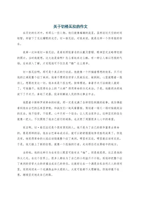 关于切格瓦拉的作文