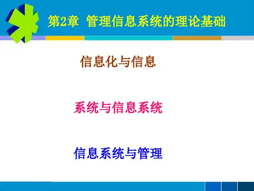 管理信息系统(第2章)-孙祥