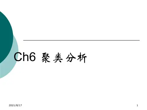 《聚类分析》PPT课件
