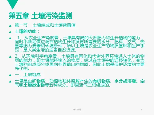 土壤污染监测  ppt课件