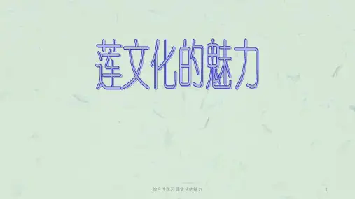 综合性学习·莲文化的魅力课件