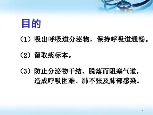 吸痰术医学PPT课件
