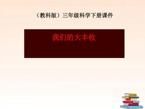 《我们的大丰收》植物的生长变化PPT(上课用)