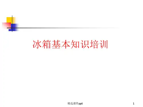 冰箱基础知识)ppt课件