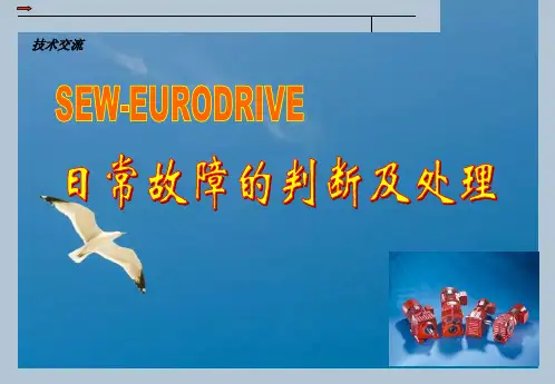 SEW减速机日常故障判断及处理ppt课件