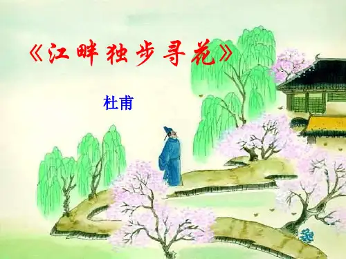 《江畔独步寻花》ppt课件