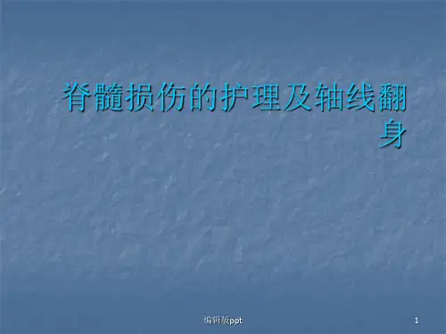 脊髓损伤护理ppt课件
