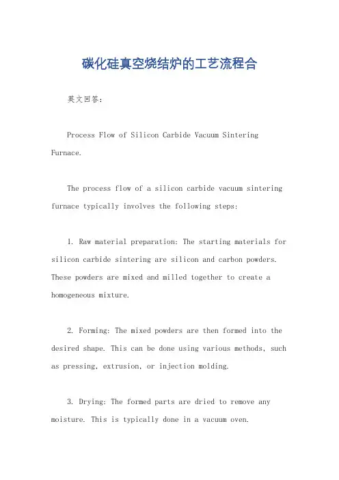 碳化硅真空烧结炉的工艺流程合