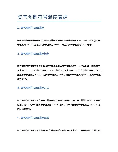 暖气图例符号温度表达
