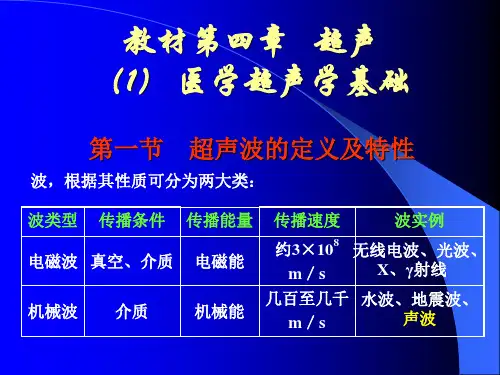 医疗器械概论教材第四章超声-1
