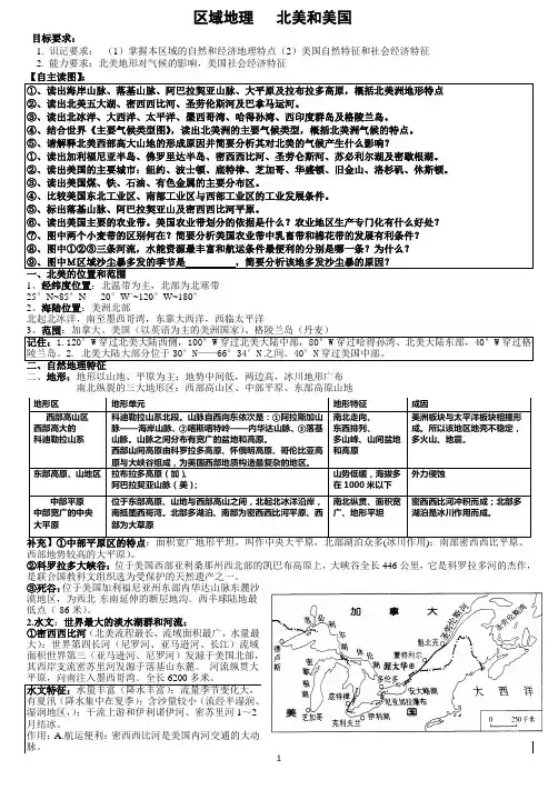 高二区域地理北美概述_美国