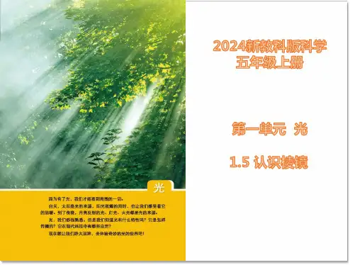科学五年级上册1.5.认识棱镜9