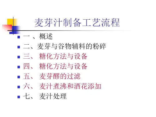 麦芽汁制备工艺流程{修改版}