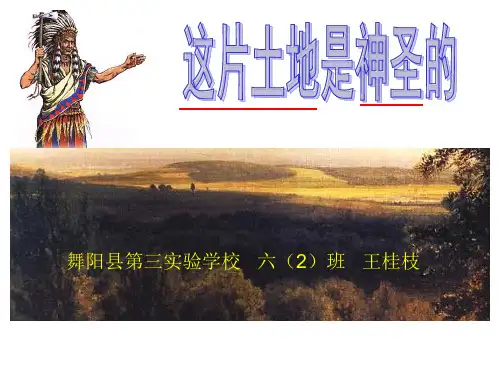 这片土地是神圣的