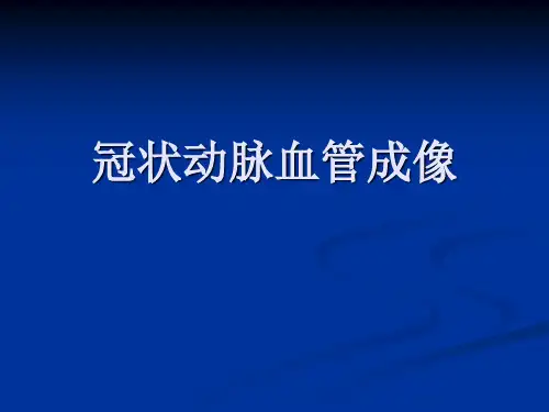 冠状动脉CT血管成像