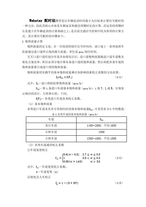 韦伯斯特配时法
