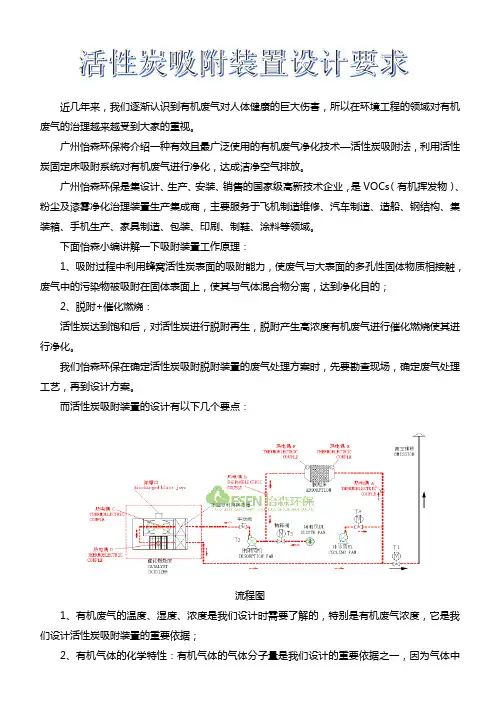 活性炭吸附装置设计要求