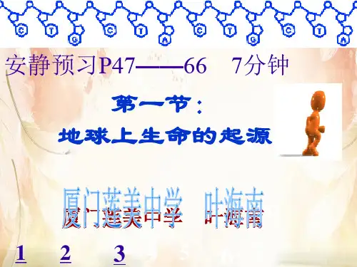 生物进化的历程PPT课件6 人教版