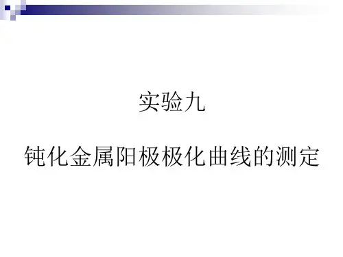 钝化金属阳极极化曲线的测定
