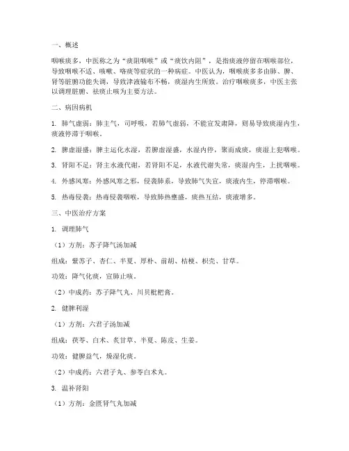 咽喉痰多的中医治疗方案