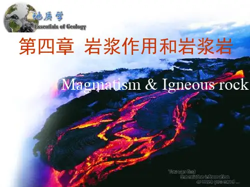 地质学基础   讲5-讲6-岩浆作用和岩浆岩