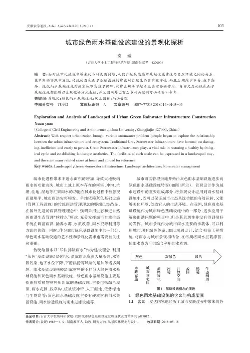 城市绿色雨水基础设施建设的景观化探析