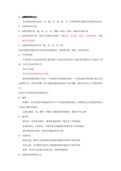 功能材料