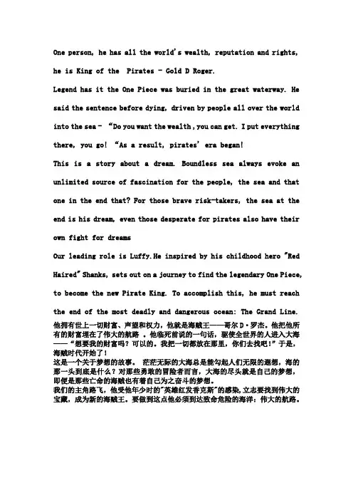 海贼王介绍