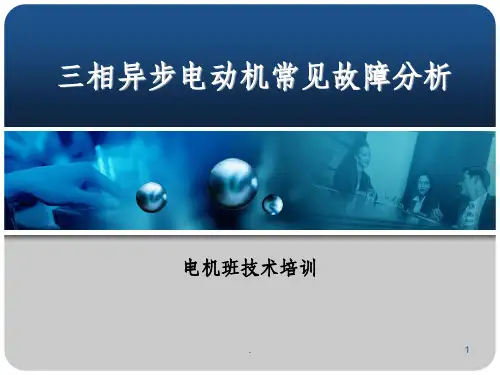 三相异步电动机常见故障分析与排除ppt课件
