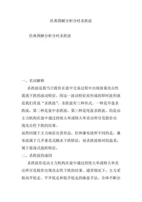 经典图解分析分时杀跌波