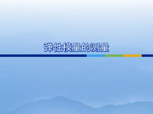弹性模量的测量