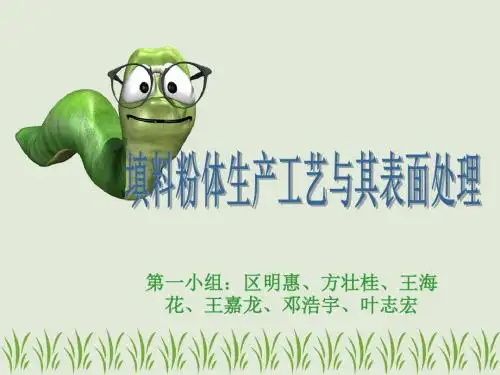 填料粉体生产与表面处理.