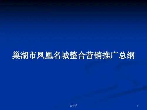 巢湖市凤凰名城整合营销推广总纲PPT学习教案