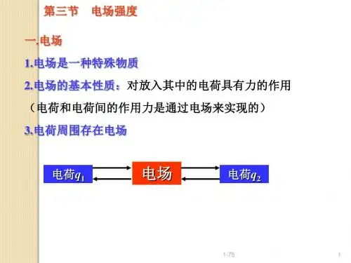 物理：1.3《电场强度》课件(新人教版选修3-1)