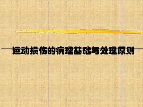 软组织损伤与处理原则