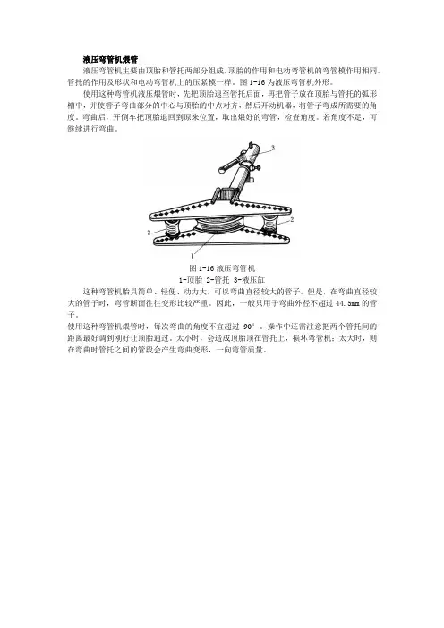 液压弯管机