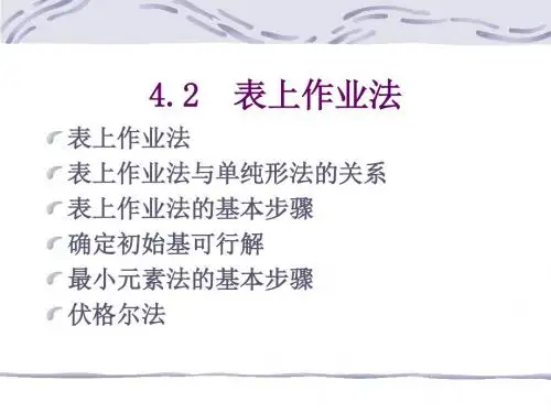运输问题 表上作业法-PPT课件