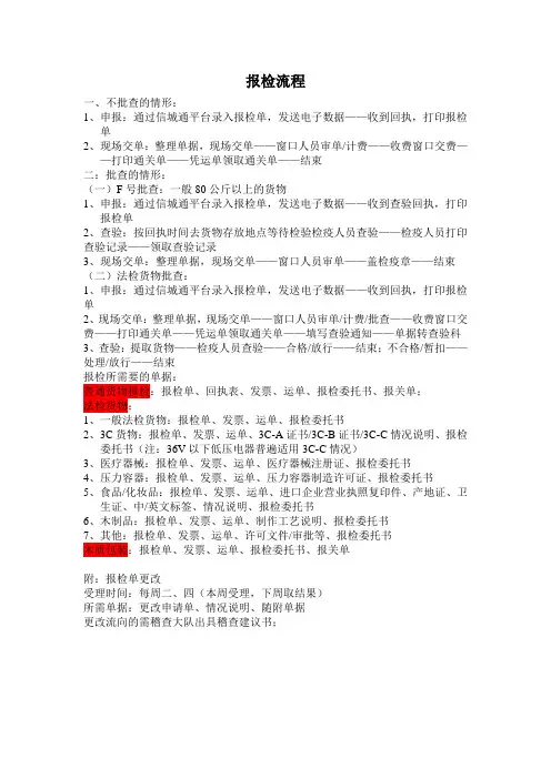 报检流程