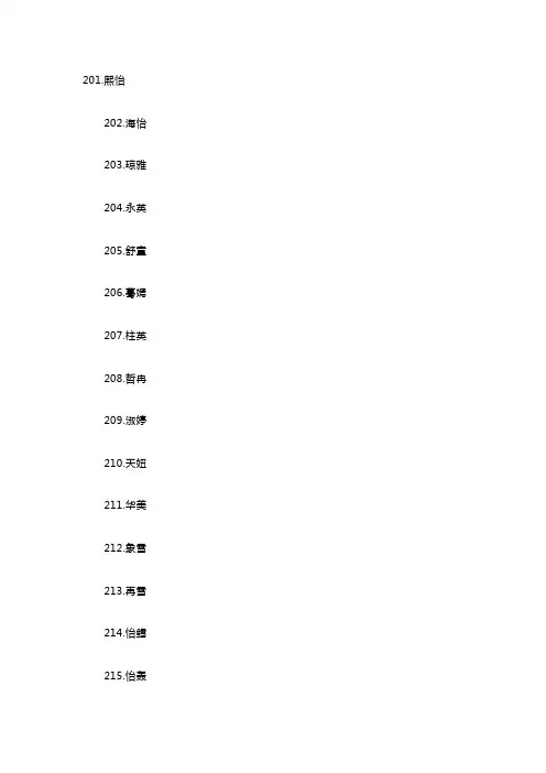 好听有寓意的女孩名字100个